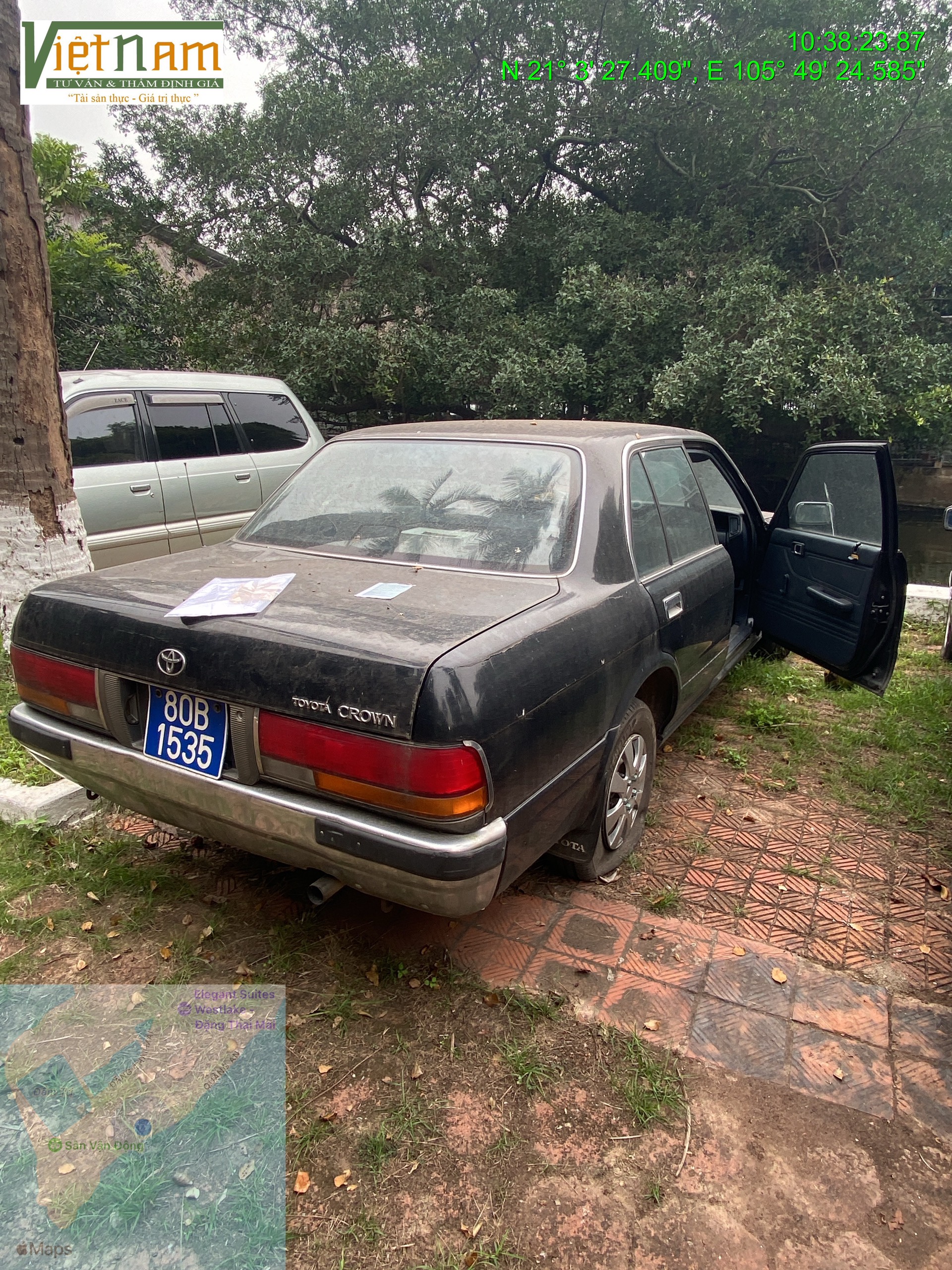 01 xe ô tô Toyota Crown, BKS: 80B-1535, 05 chỗ ngồi đã qua sử dụng do Văn  phòng Trung ương Đảng quản lý - Lạc Việt Auction